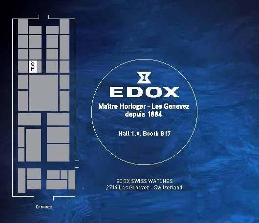 Invitation to the Edox Exhibit, March 8-15, 2012 at Baselworld 2012, Hall 1.0, Booth B-17